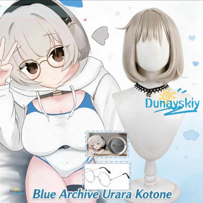 Anime Cosplay Blue Hair - Parrucca per Cosplay di Urara Kotone